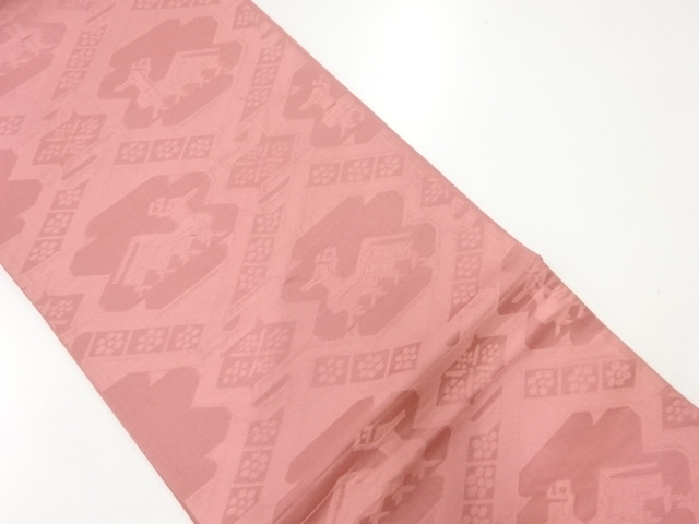 アンティーク　有栖川模様織り出し袋帯(材料)